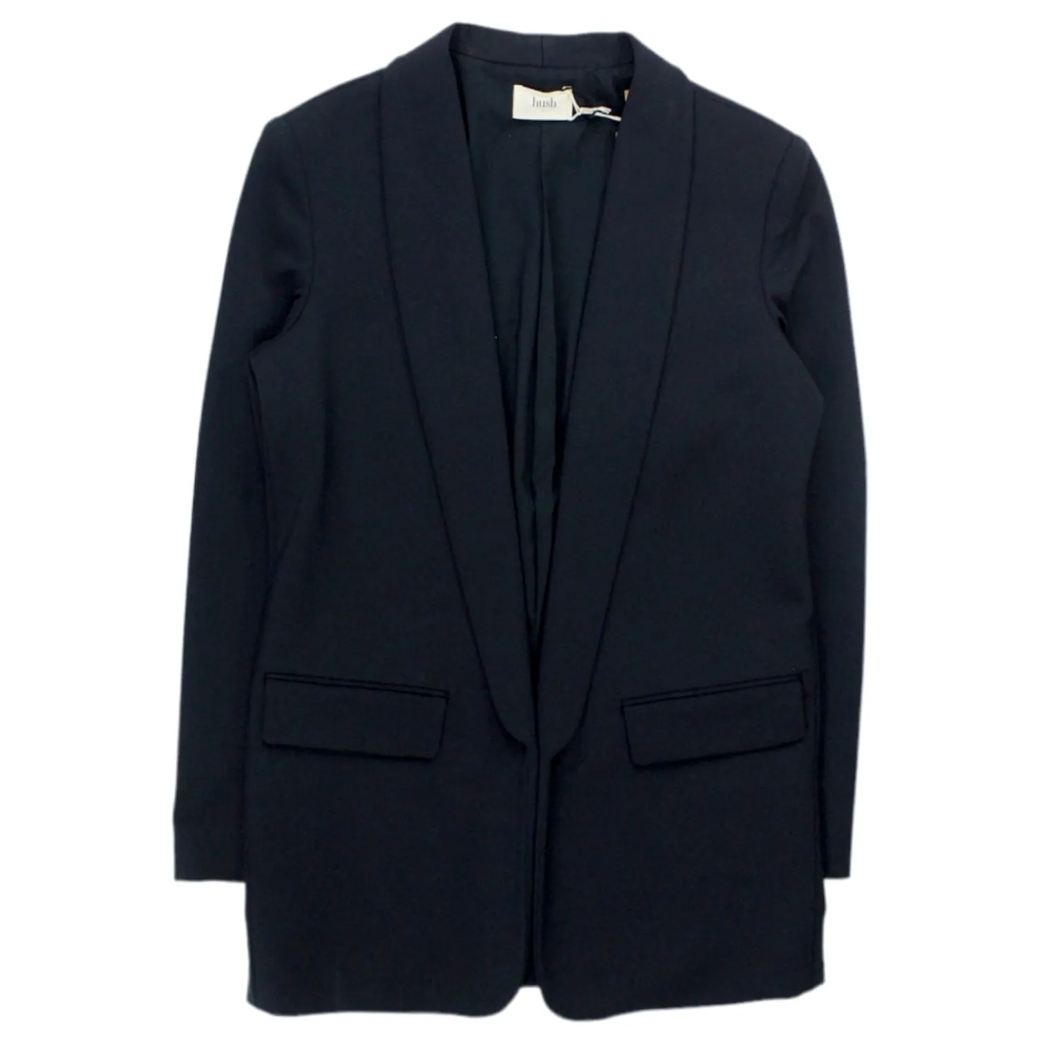 Hush Black Tux Oversized Jersey Blazer