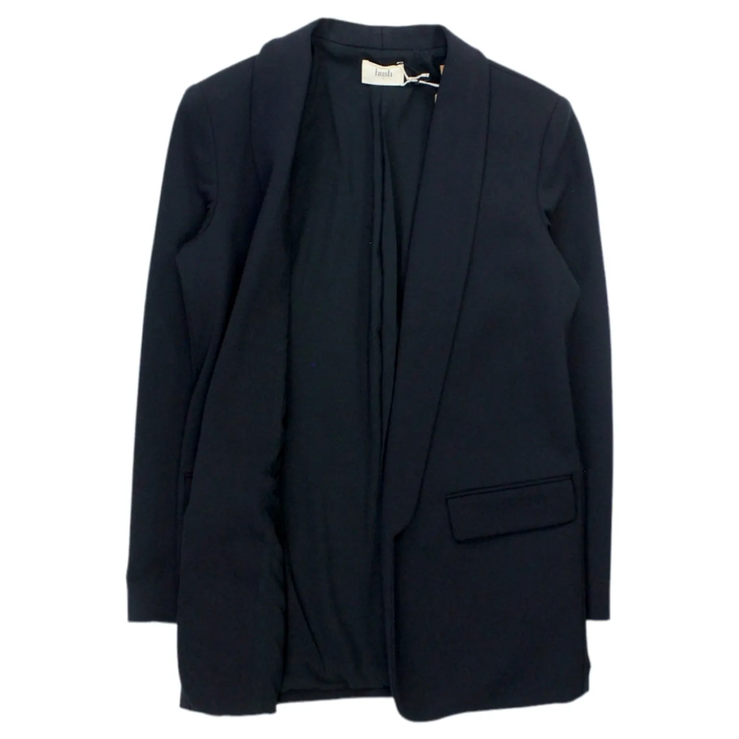 Hush Black Tux Oversized Jersey Blazer