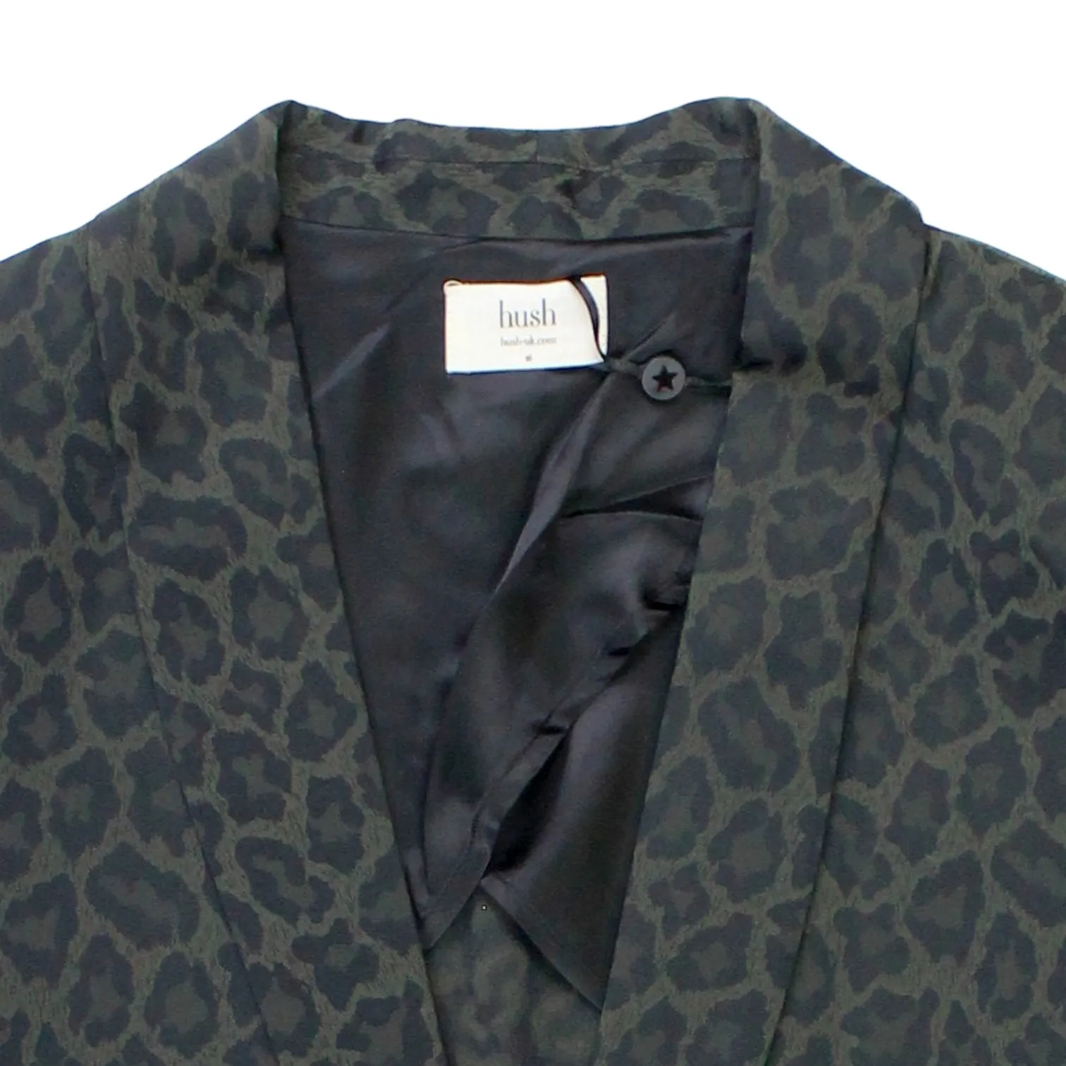 Hush Dark Green Jacquard Blazer