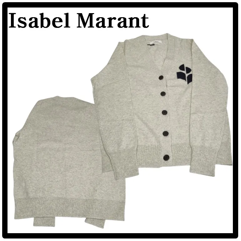 Isabel Marant  |Casual Style Street Style Logo Cardigans