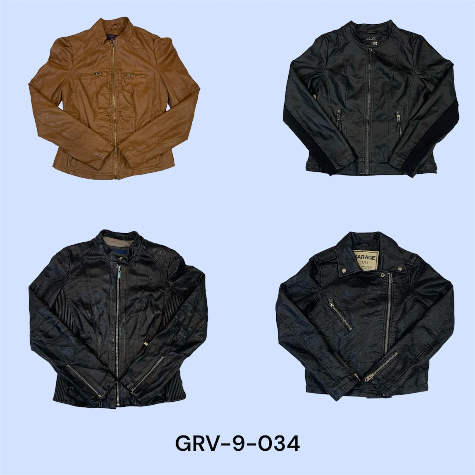 Ivonic Y2k leather jacket for women revival retro style (grv-9-034)