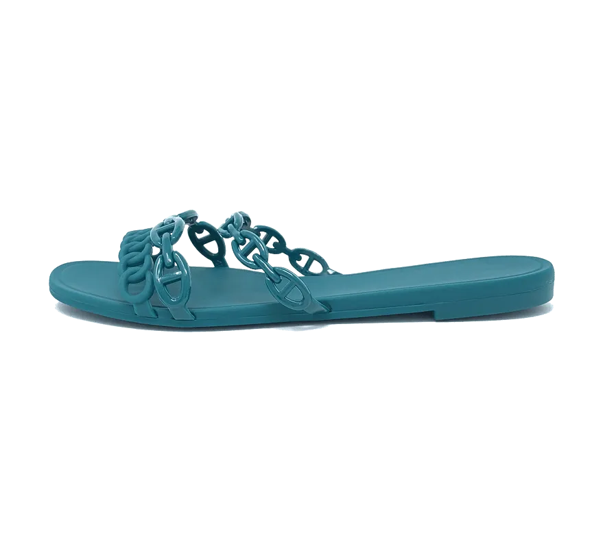 Jelly Chain Beach Sandals Flip Flops