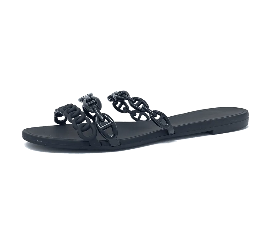 Jelly Chain Beach Sandals Flip Flops