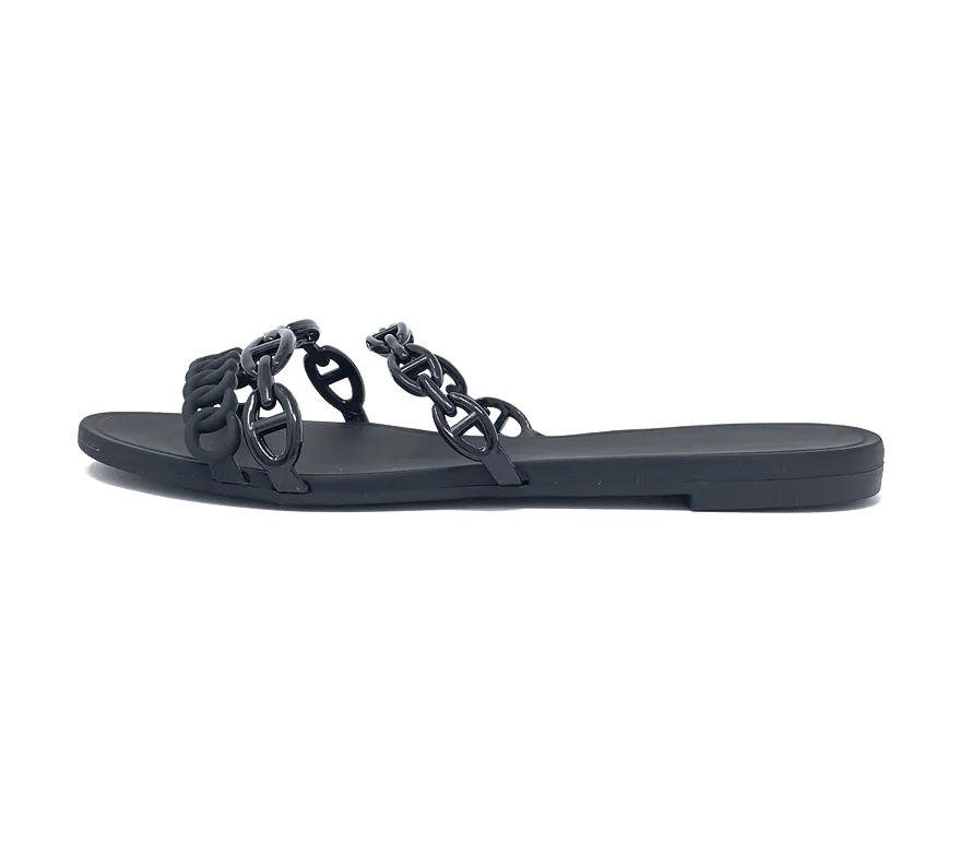 Jelly Chain Beach Sandals Flip Flops