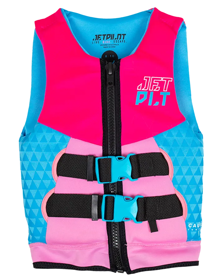 Jetpilot The Cause F/E Youth Neo Vest - Pink - 2023