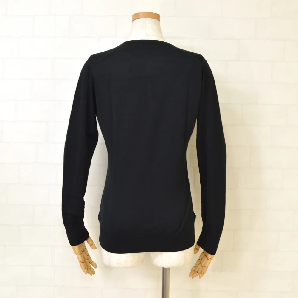 JOHN SMEDLEY  |Casual Style Long Sleeves Plain Cotton Medium Office Style