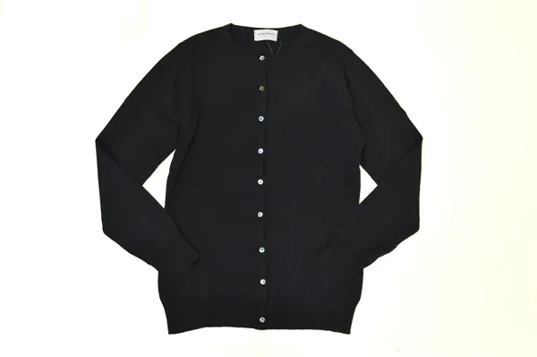 JOHN SMEDLEY  |Casual Style Long Sleeves Plain Cotton Medium Office Style