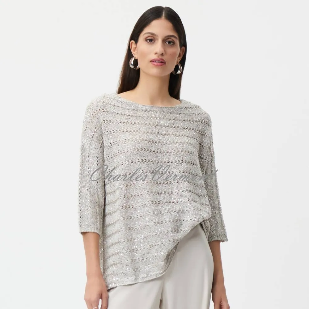 Joseph Ribkoff Knit Sweater Sequin Top - Style 232920