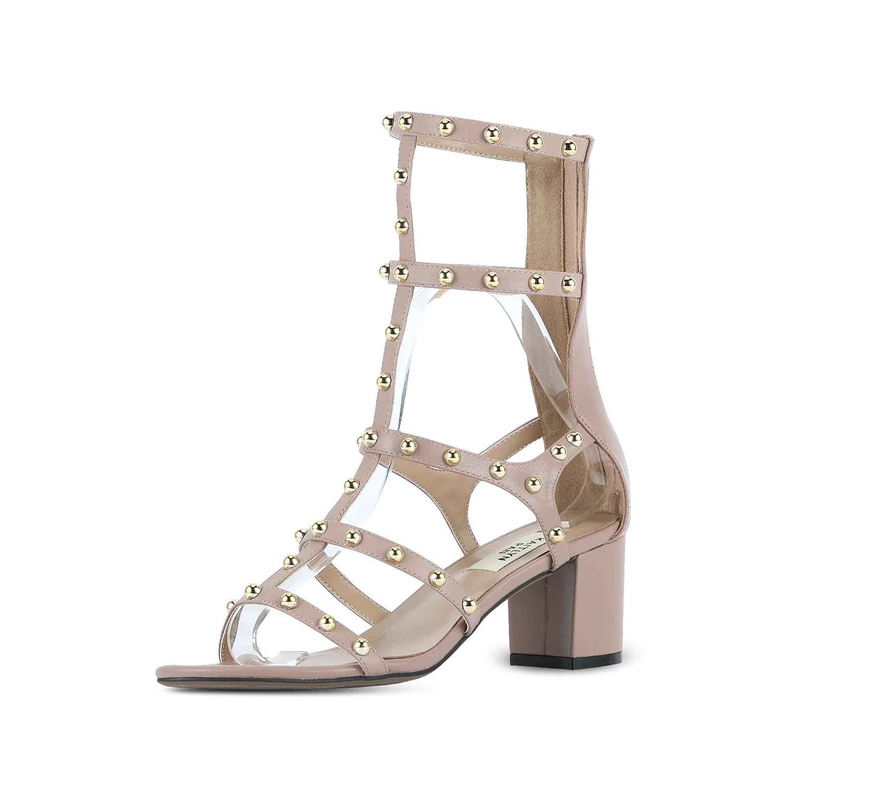 Julia Studded Block Heel Gladiators