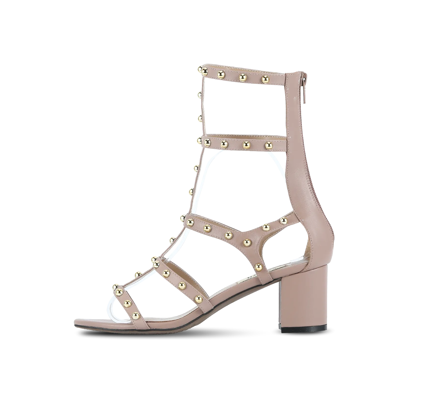 Julia Studded Block Heel Gladiators