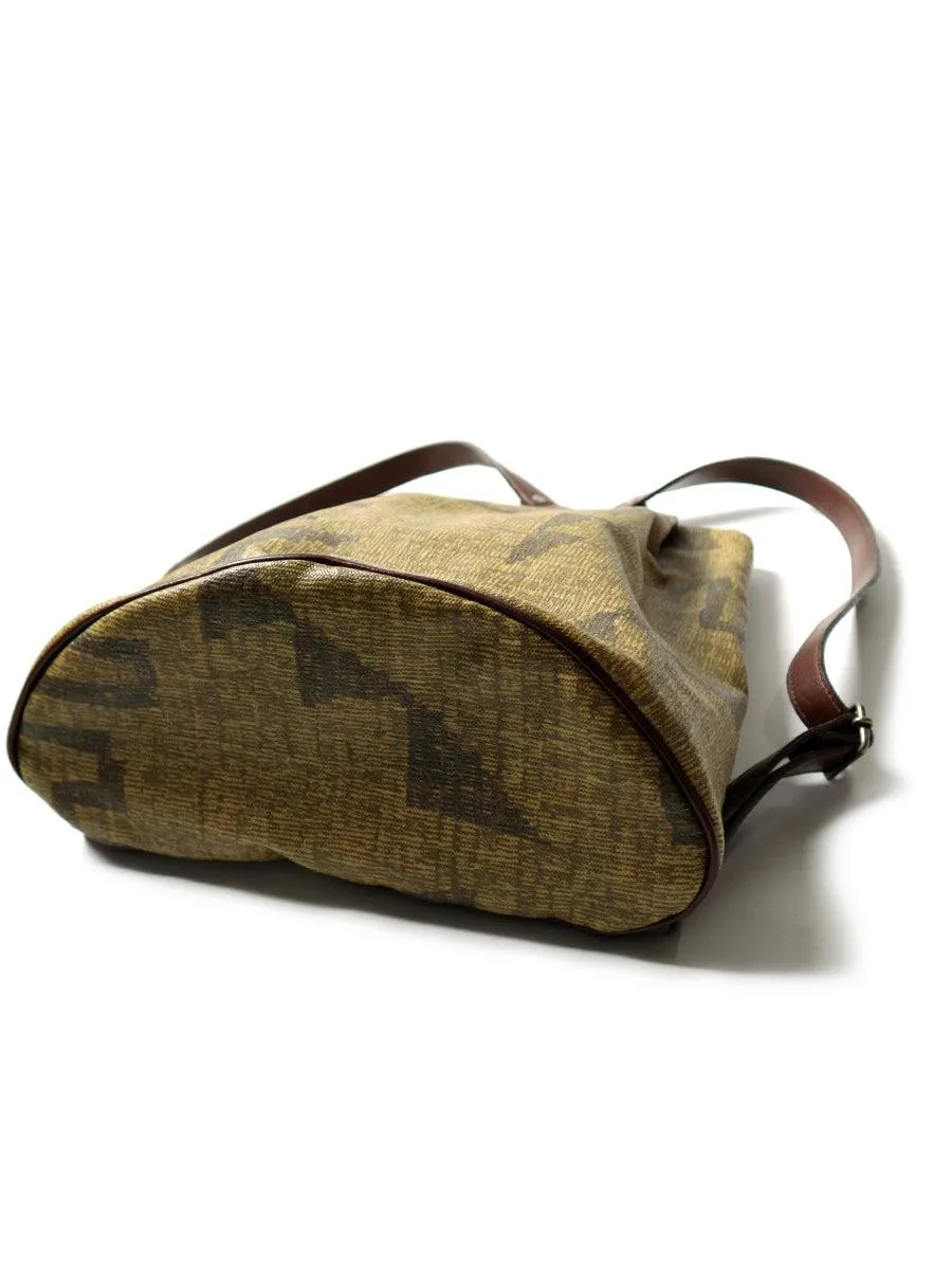 Kapital Hopi basket pattern canvas backpack bag