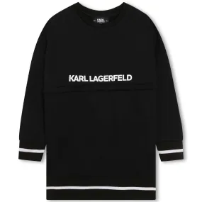 Karl Lagerfeld Sweater Dress w/ Front Logo Print