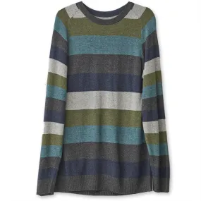 Kavu Atkinson Stripe Merino Sweater in Blue Spruce