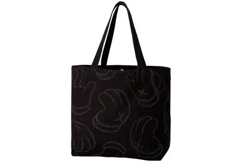 KAWS x Uniqlo Hands Tote Bag Black