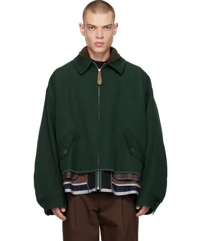 kolor Green Layered Jacket