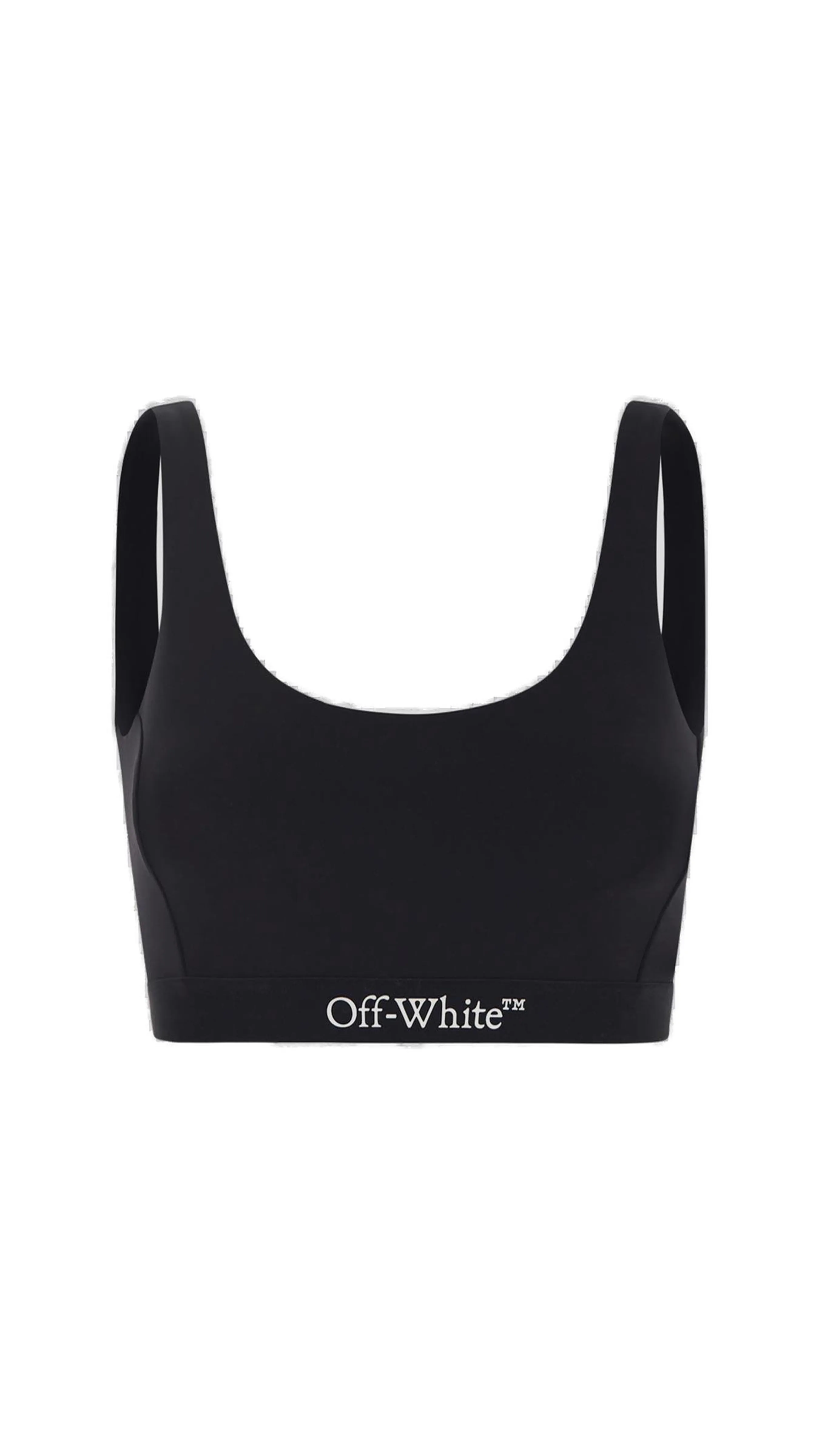 Logo Band Sports Bra - Black