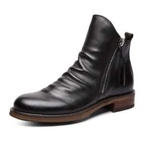 MBluxy Leather Boots