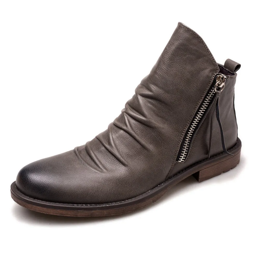 MBluxy Leather Boots