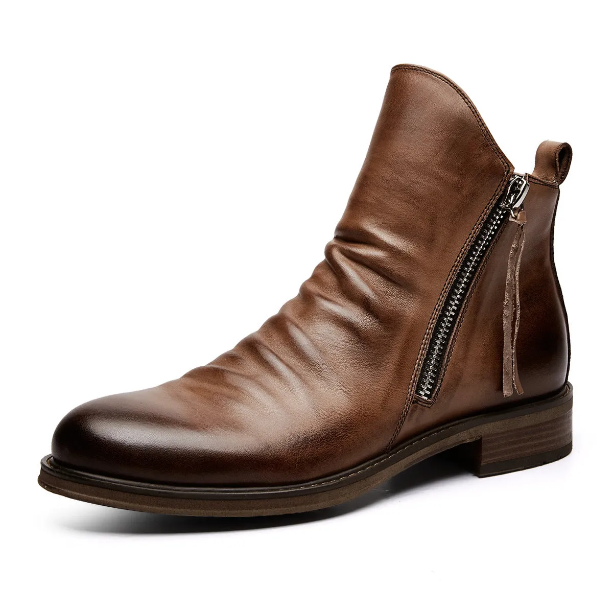 MBluxy Leather Boots