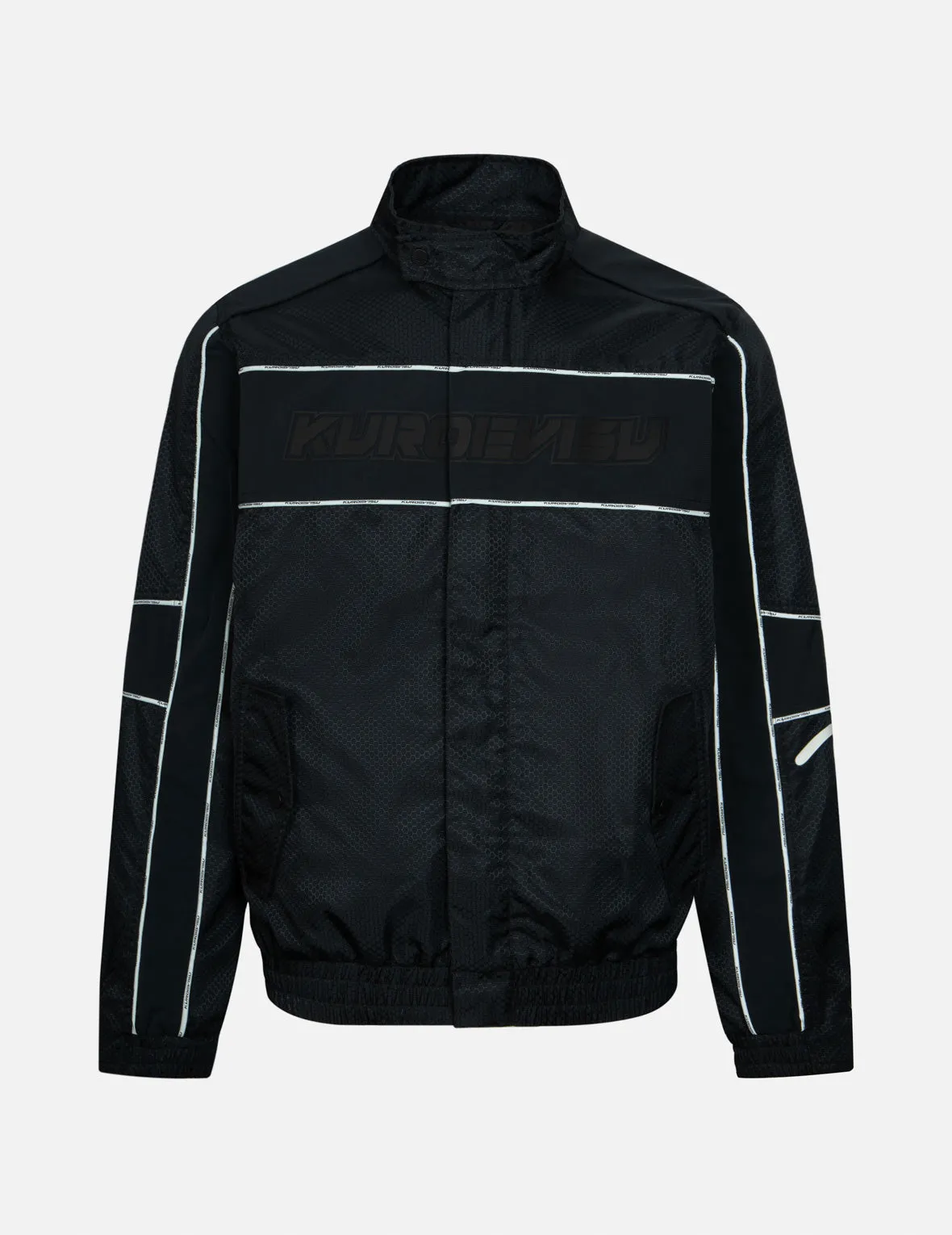 Mechanical Kamon Patterns Regular Fit Rider Jacket