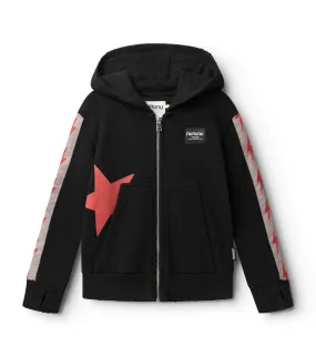 mini bolts zip hoodie