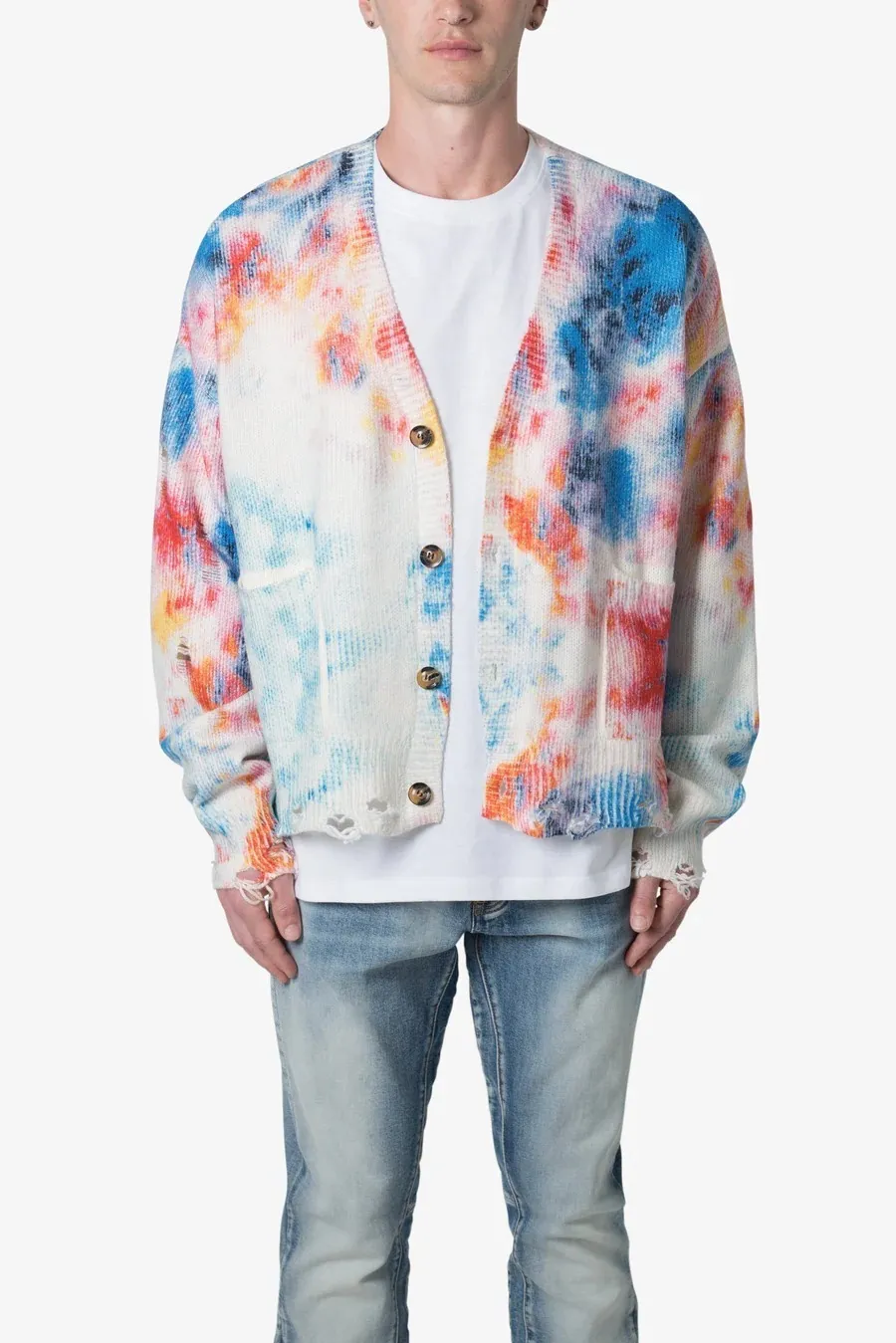 MNML  |Unisex Street Style Tie-dye Cardigans