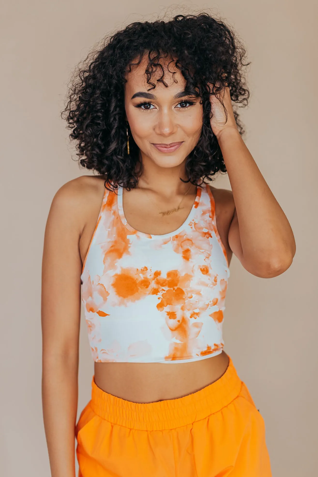 Mono B Citrus Floral Racerback Sports Bra - 2 Colors