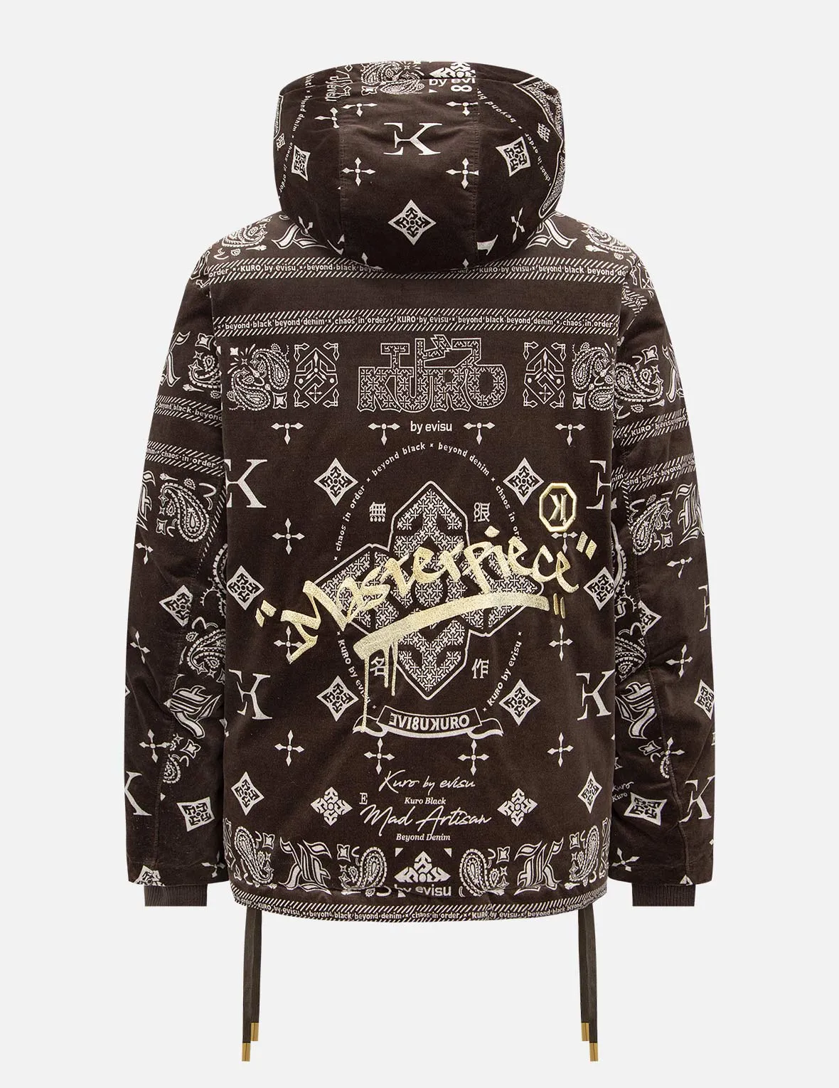 Monogram Paisley and Logo Print Down Jacket