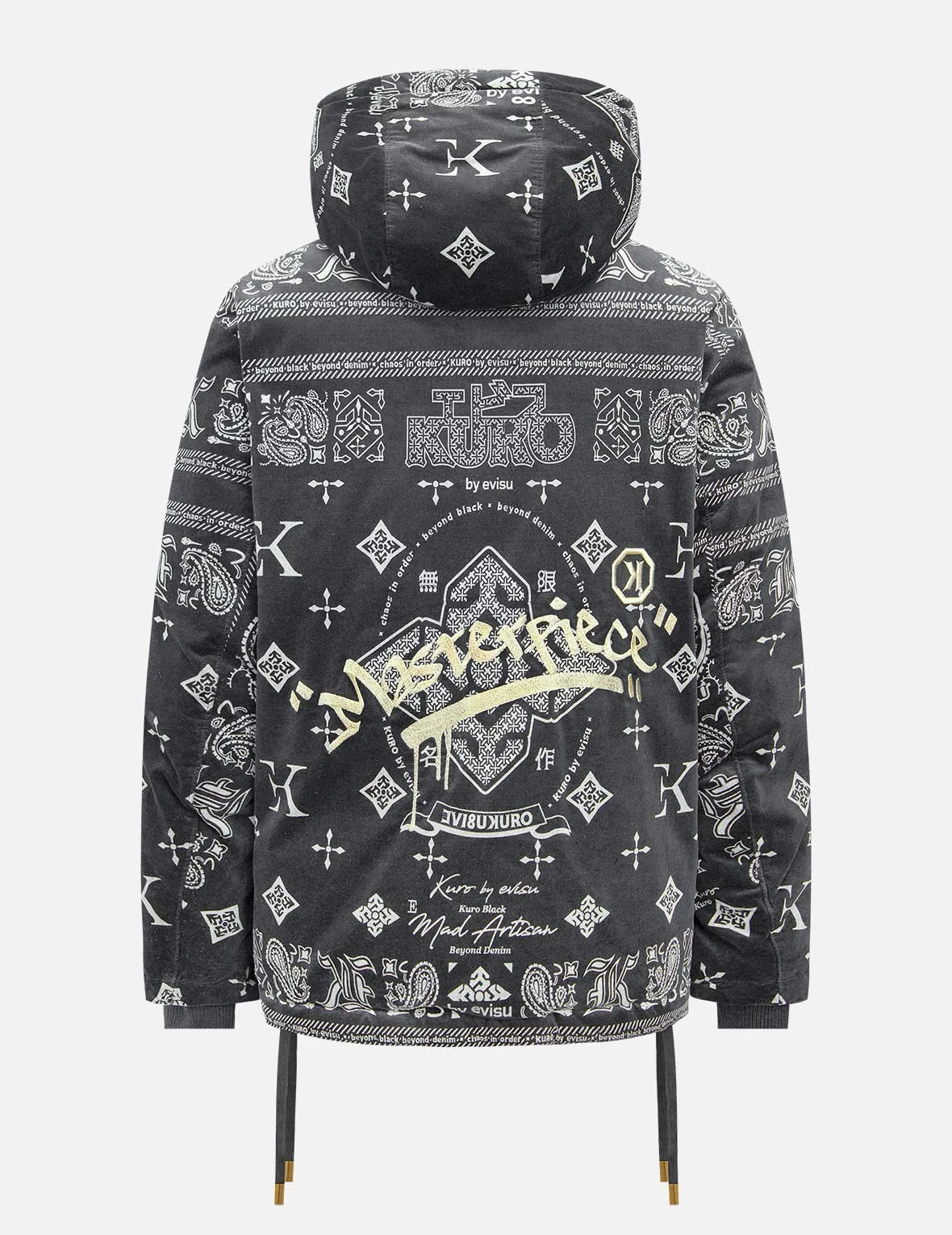 Monogram Paisley and Logo Print Down Jacket