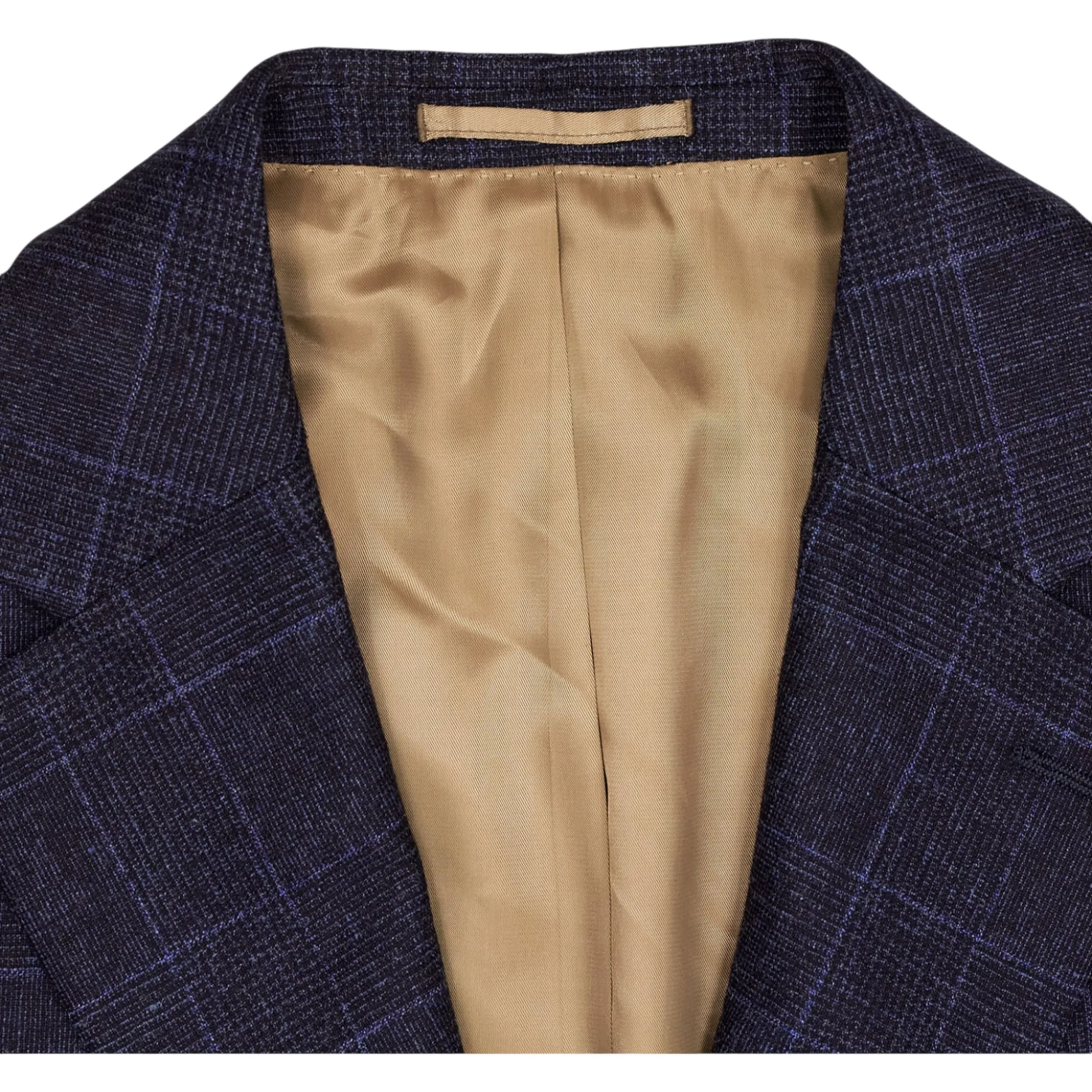 Moss Bros Blue Check Tweed Blazer