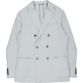 Moss Grey Tailored Fit Double Breasted Blazer