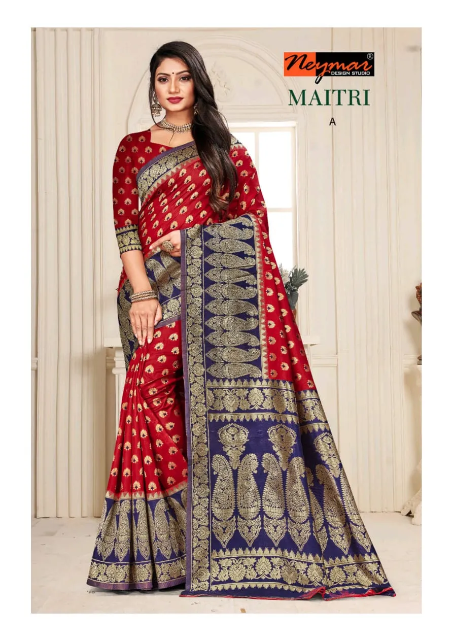 Neymar Designs Studio Presents Maitri Silk Fancy Designer Sarees