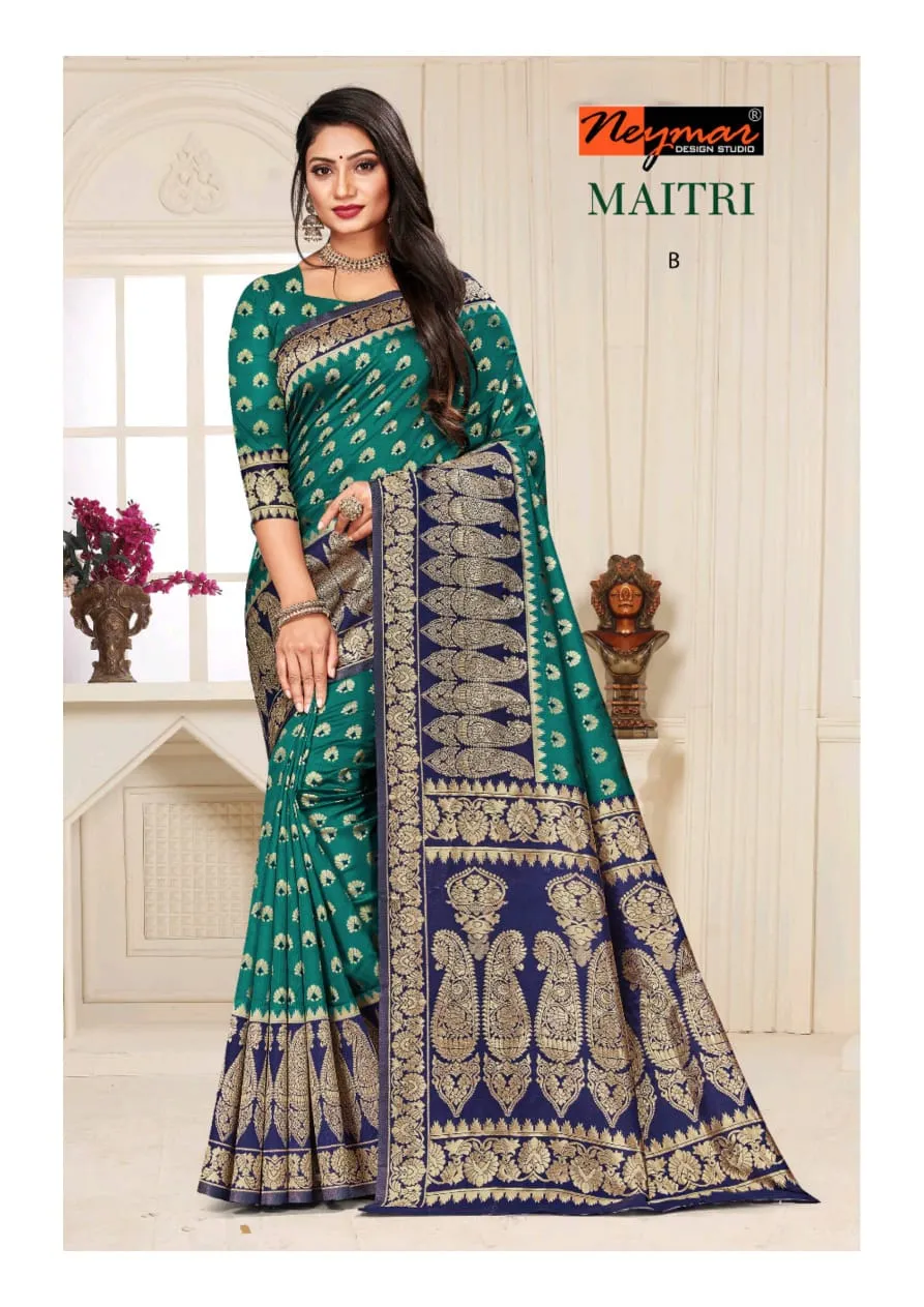 Neymar Designs Studio Presents Maitri Silk Fancy Designer Sarees