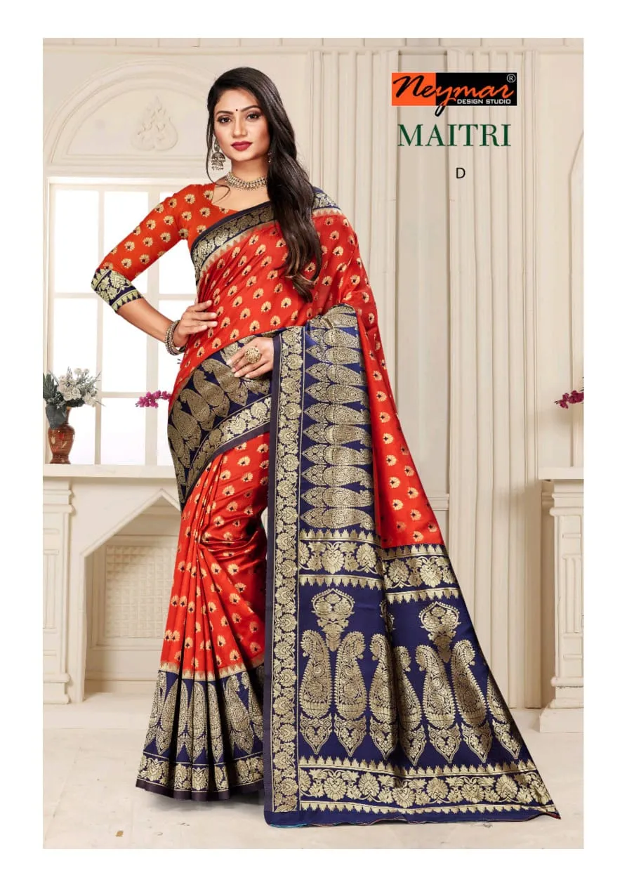 Neymar Designs Studio Presents Maitri Silk Fancy Designer Sarees