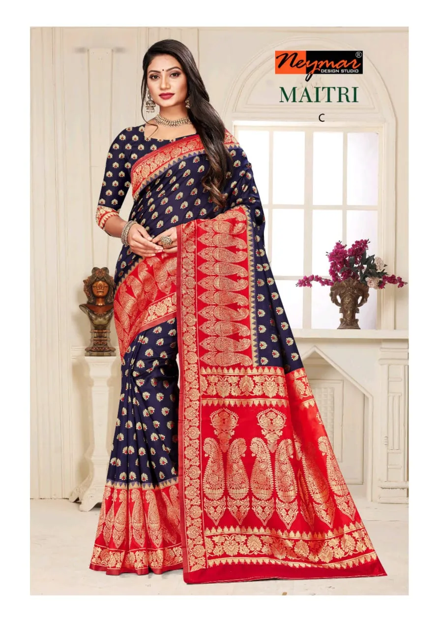 Neymar Designs Studio Presents Maitri Silk Fancy Designer Sarees