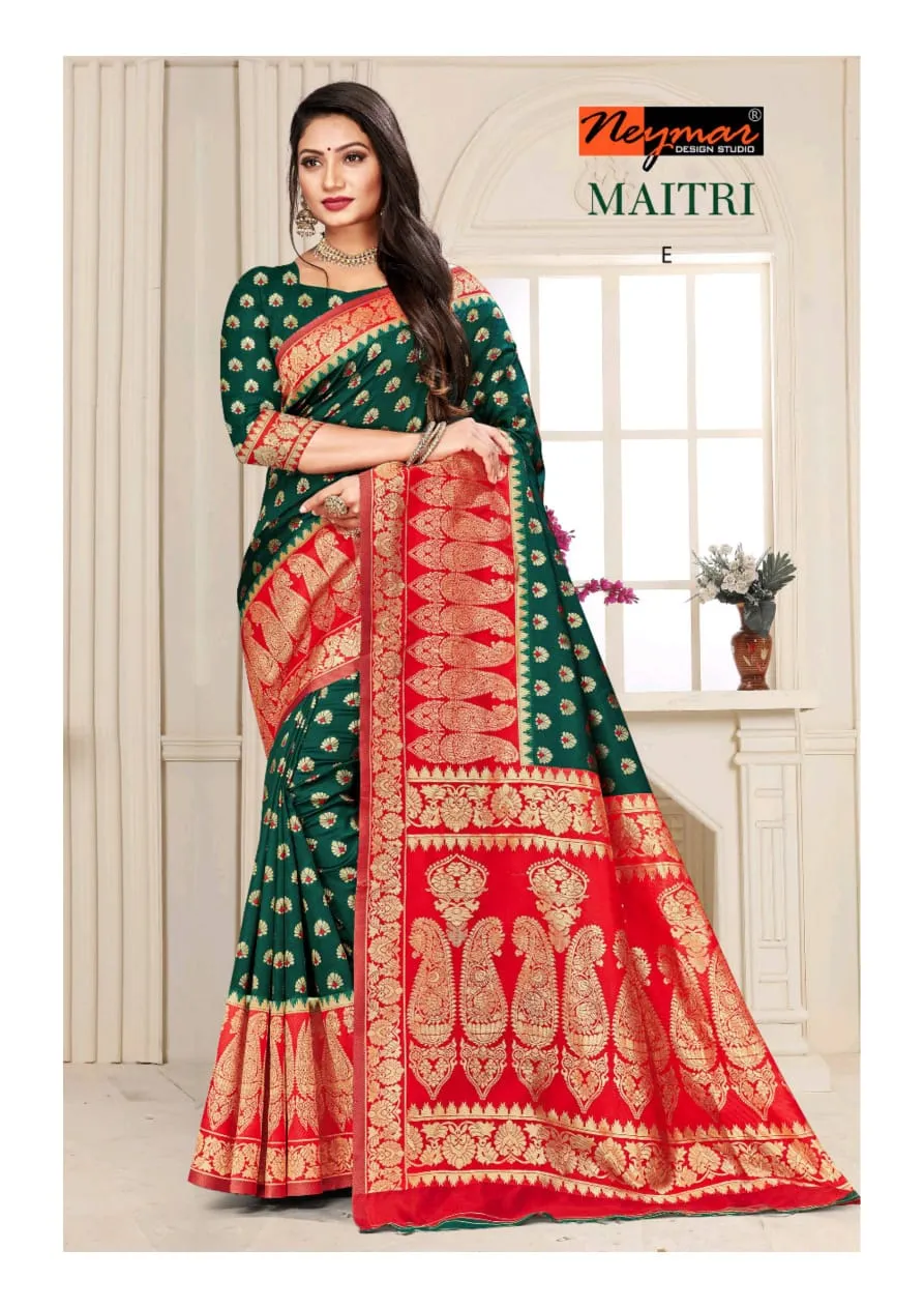 Neymar Designs Studio Presents Maitri Silk Fancy Designer Sarees