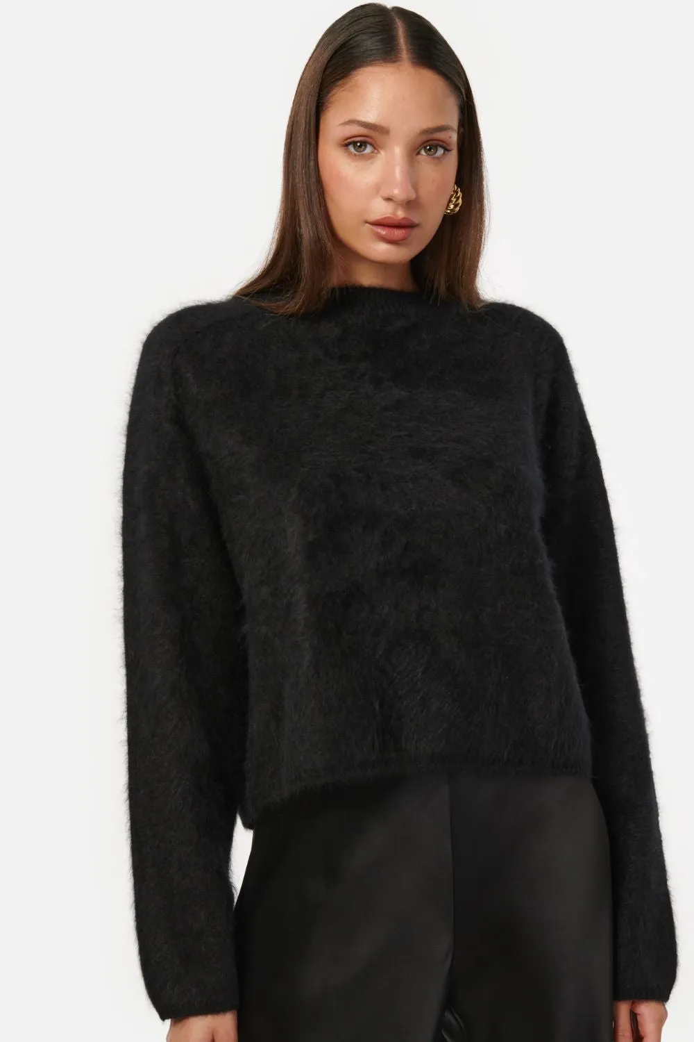 Niall Cashmere Sweater in Black