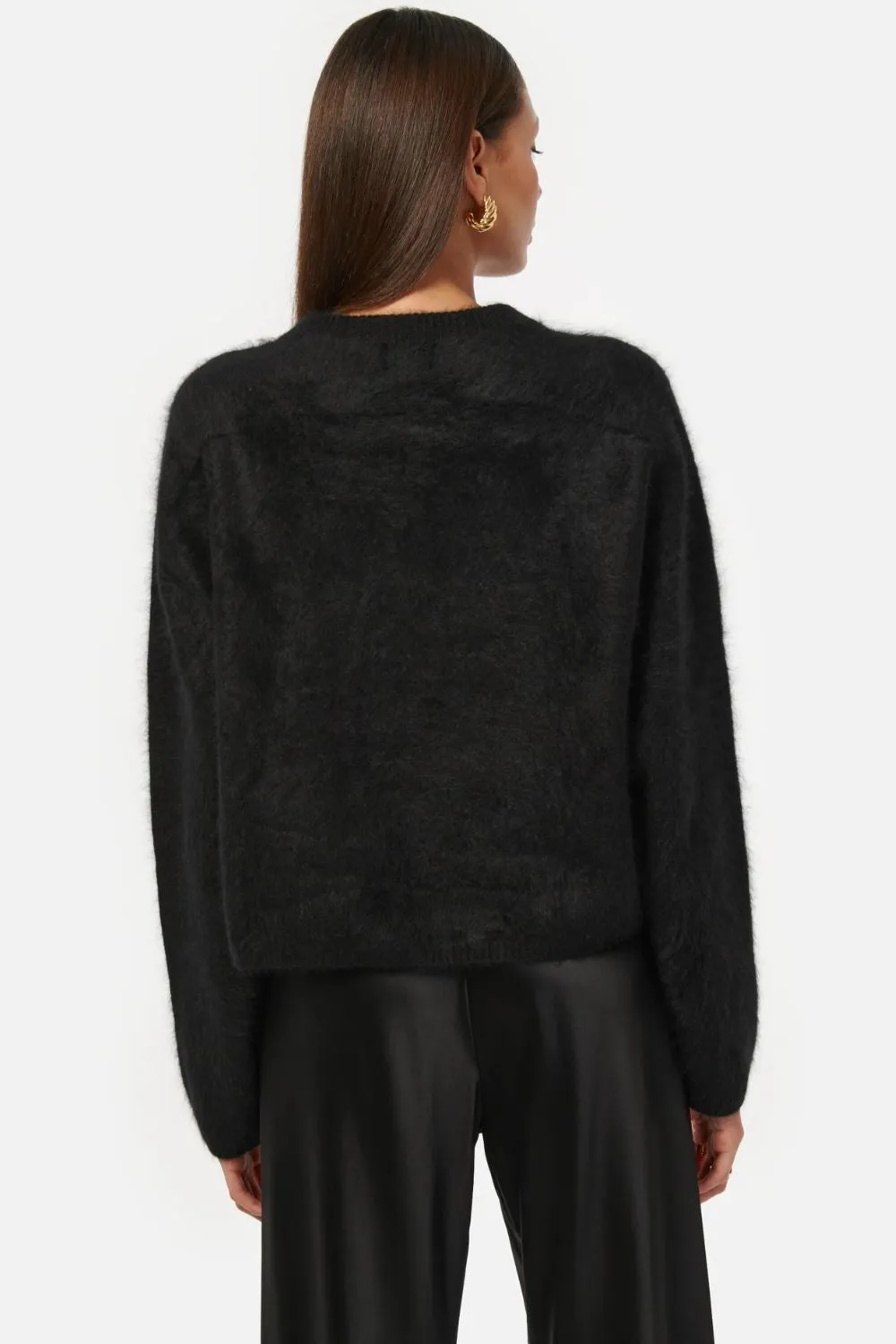 Niall Cashmere Sweater in Black