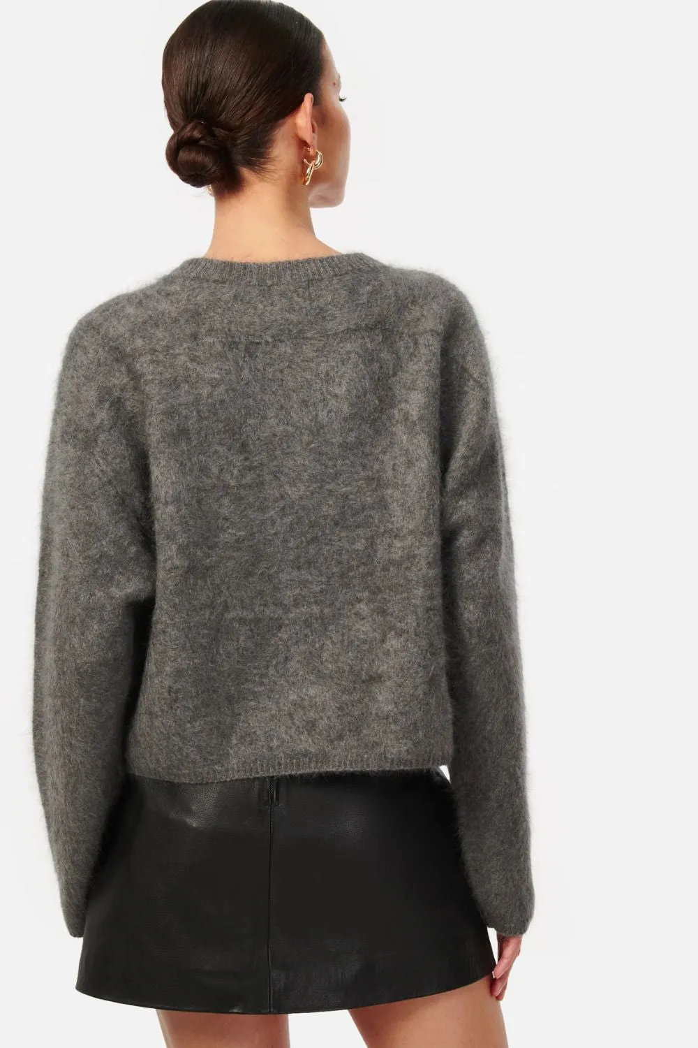 Niall Cashmere Sweater in Cinder