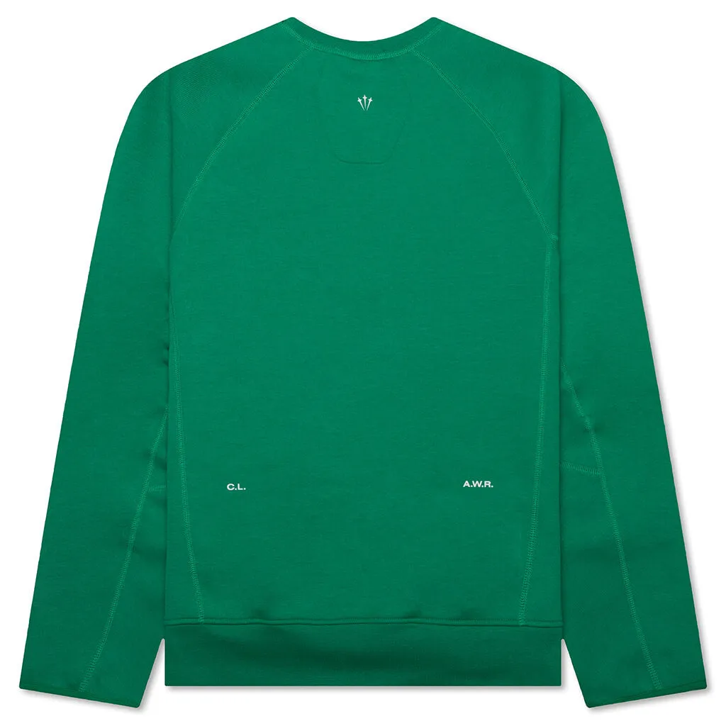 Nike x NOCTA Tech Fleece Crew - Stadium Green/Sail