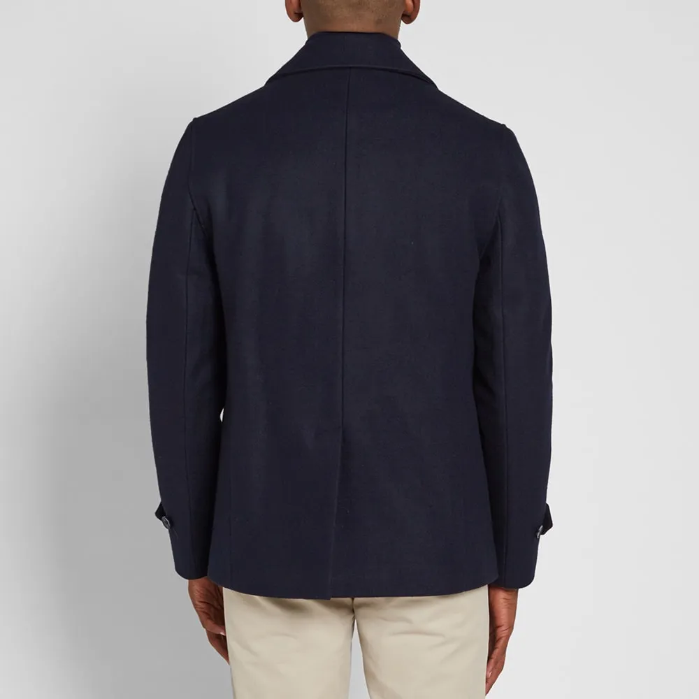 Officine Generale New PeacoatNavy Wool