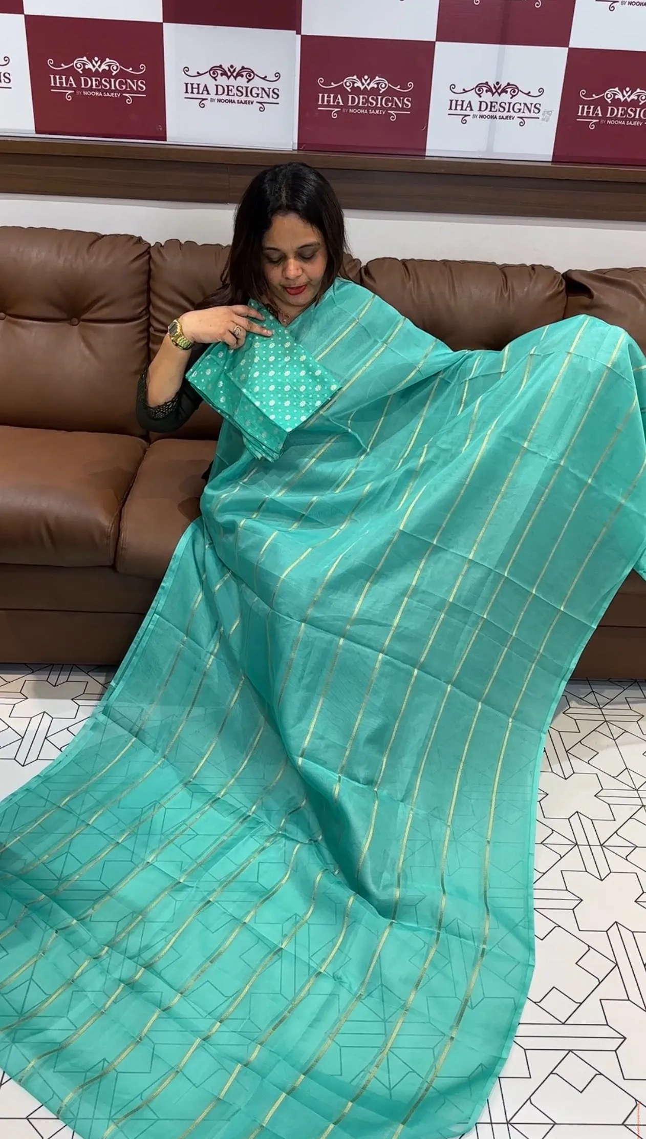 ORGANZA SAREES - IHA 14020