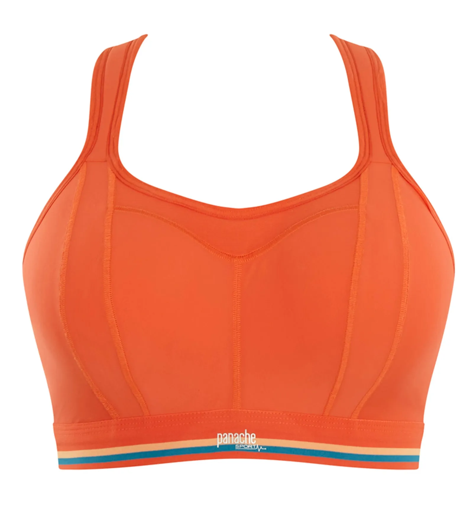 Panache Boundless Racerback Non-Wire Sports Bra (7341R) - Sunrise Orange