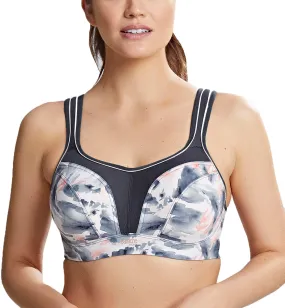 Panache Power Underwire Sports Bra (5021) - Abstract Ink