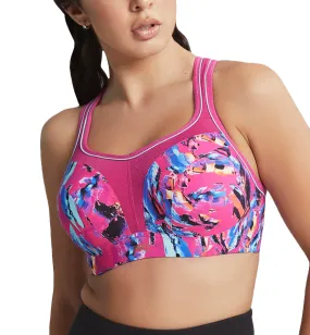 Panache Power Underwire Sports Bra (5021) - Abstract Orchid