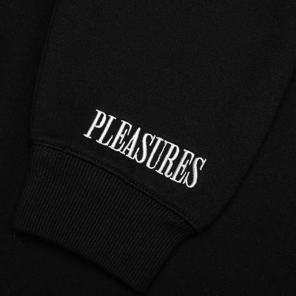 Pleasures Cut Here Raglan Crewneck - Black