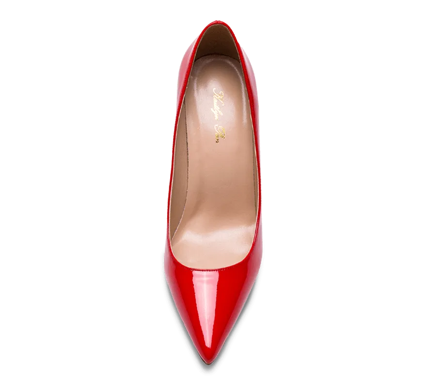 Pointed Toe Red Sole High Heel Pumps