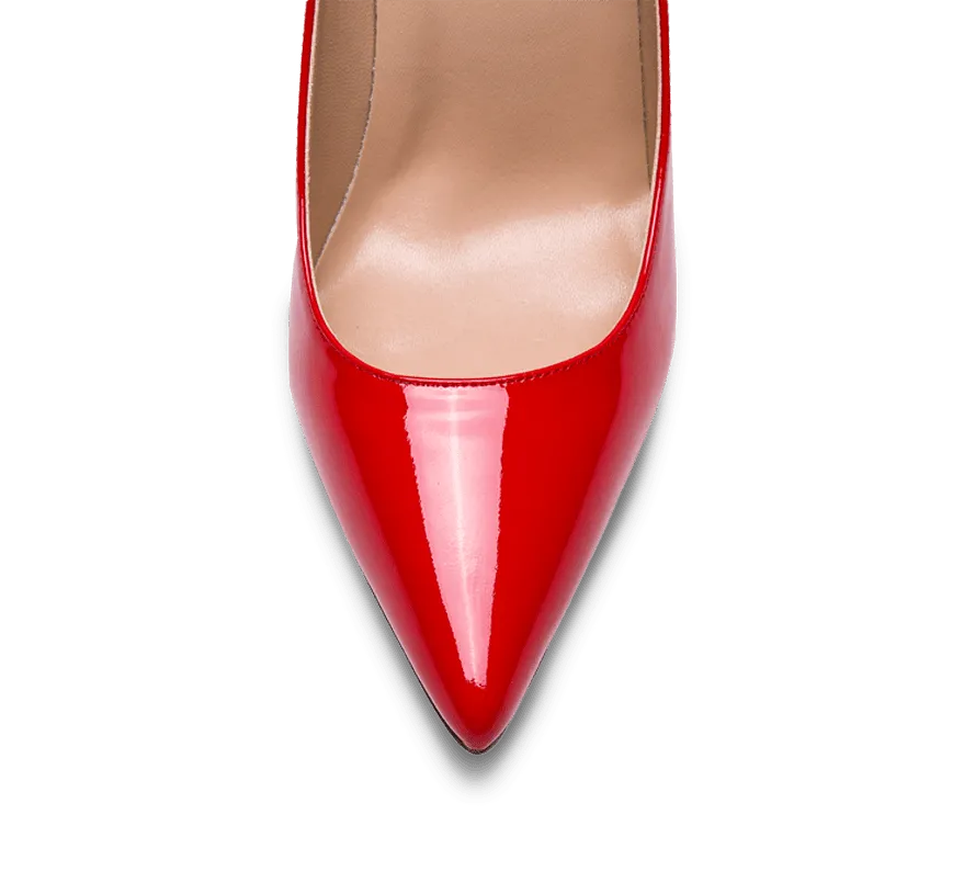 Pointed Toe Red Sole High Heel Pumps