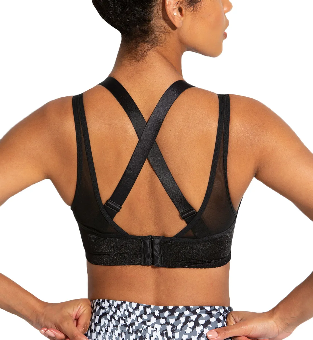 Pour Moi Energy Infinite Double Strap Light Padded Convertible Sports Bra (97009) - Black