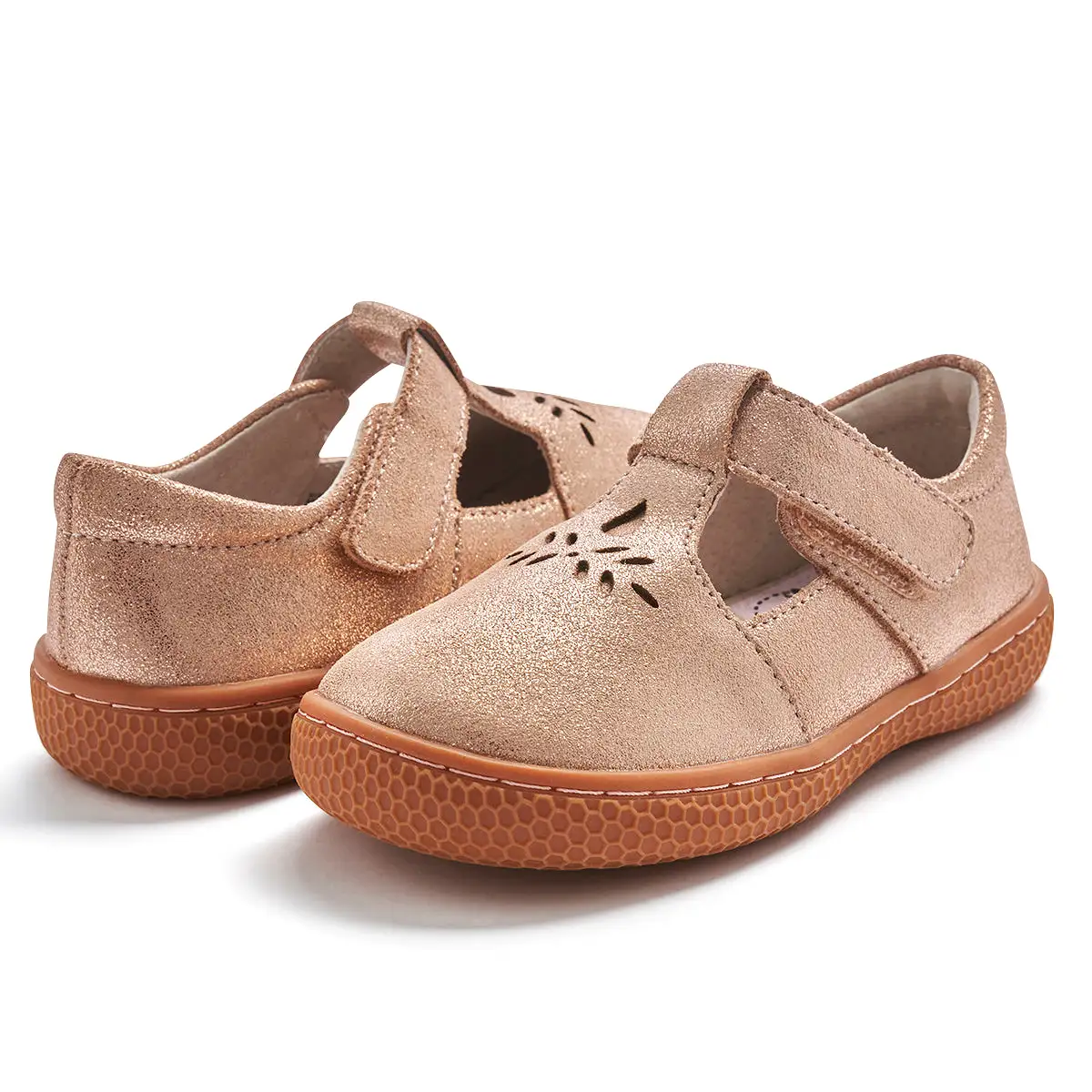 PRIM CLASSIC T-Strap Mary Jane | Caramel Shimmer